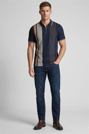 Nxt Erkek Polo Yaka K.Kol Tshırt 20y Kso LACİVERT/KAHVE