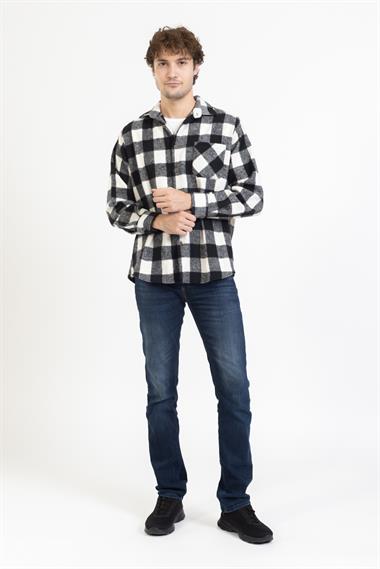 Oduncu Ekose Gömlek 2180 1 Siyah