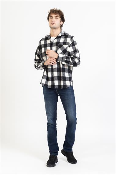 Oduncu Ekose Gömlek 2180 1 Siyah