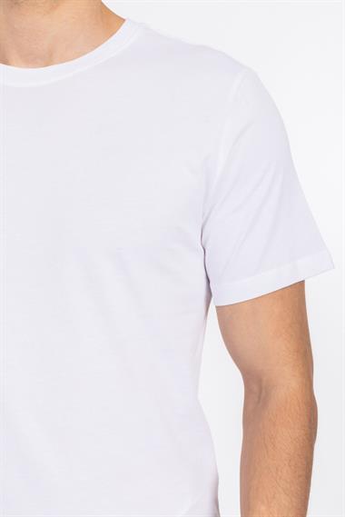 Only Erkek O Yaka K.Kol Tshırt 99020 25y Mg Beyaz