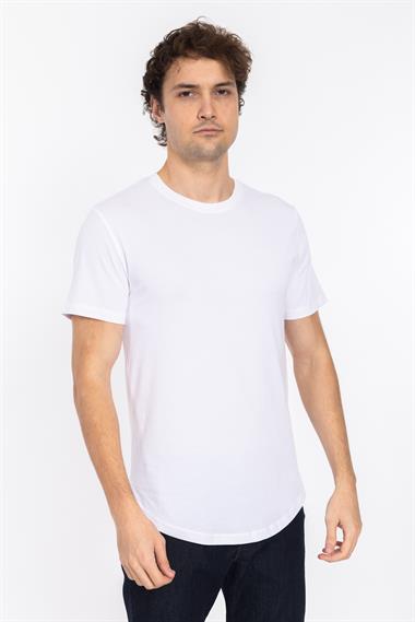 Only Erkek O Yaka K.Kol Tshırt 99020 25y Mg Beyaz