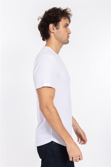 Only Erkek O Yaka K.Kol Tshırt 99020 25y Mg Beyaz