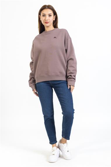 Onr Unisex O Yaka U.Kol Sweat 23k Ae KAHVE