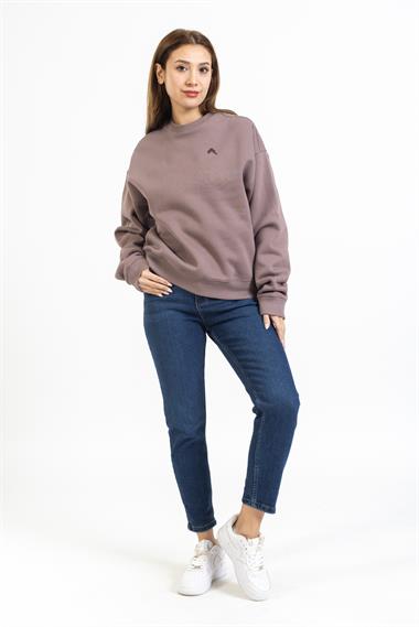 Onr Unisex O Yaka U.Kol Sweat 23k Ae KAHVE