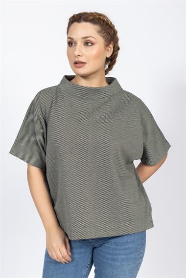 Opus Kadın O Yaka K.Kol Sweat 24k Ptk YEŞİL