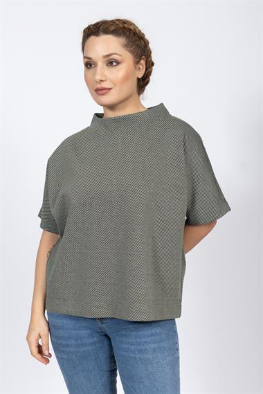 Opus Kadın O Yaka K.Kol Sweat 24k Ptk YEŞİL