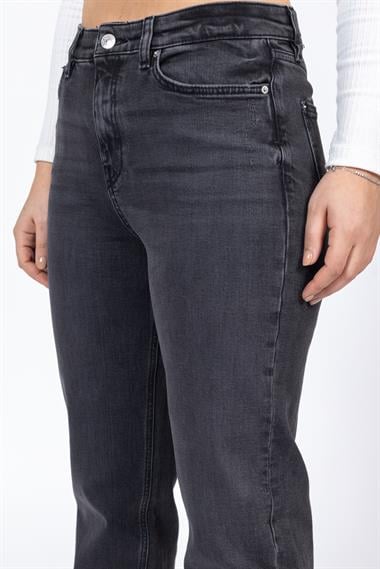 PANTOLON M&S 20K KOT BOYFRIEND REGULAR BAYAN (KSO) GRİ