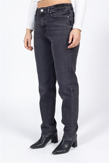 PANTOLON M&S 20K KOT BOYFRIEND REGULAR BAYAN (KSO) GRİ