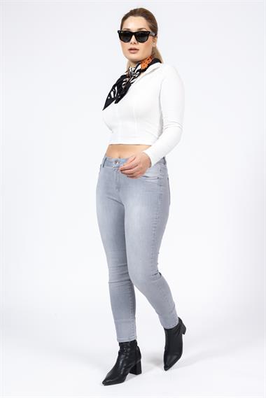 PANTOLON VTLT 20Y (ANNİ) KOT BAYAN (YMZ) GRİ