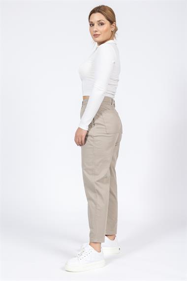 Reserved Gabardin Kanvas Pantolon 24y kso KREM