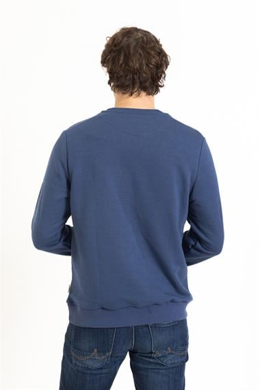 Sılbon Unisex O Yaka Baskılı U.Kol Sweat 23y Kso LACİVERT