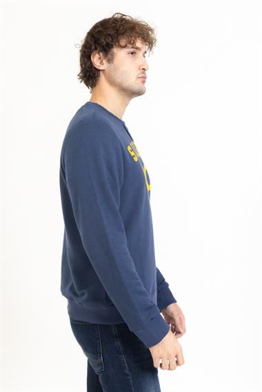 Sılbon Unisex O Yaka Baskılı U.Kol Sweat 23y Kso LACİVERT