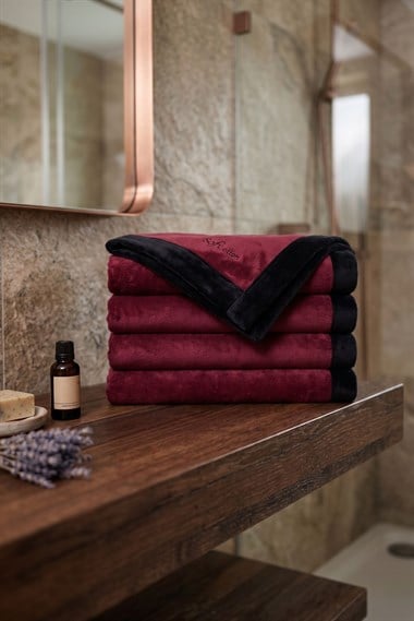 Soft Banyo Havlusu 90*160 BORDO