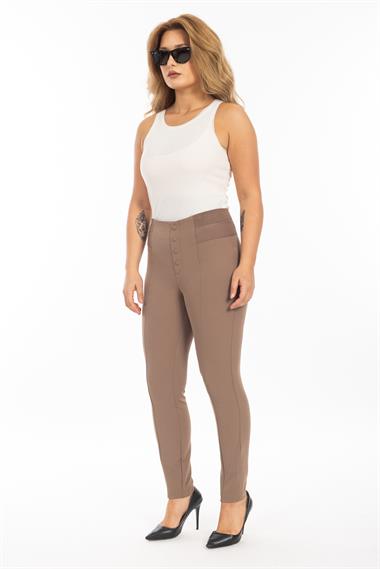 Steffen Schraut Bayan Önü Dügmeli Kanvas Pantolon 24K BEJ