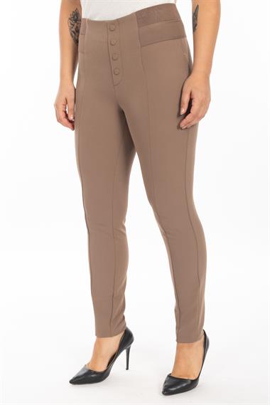 Steffen Schraut Bayan Önü Dügmeli Kanvas Pantolon 24K BEJ