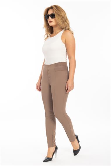 Steffen Schraut Bayan Önü Dügmeli Kanvas Pantolon 24K BEJ