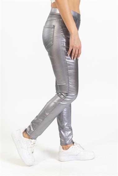 Thom Bayan Parlak Kanvas Pantolon 107 ymz GRİ