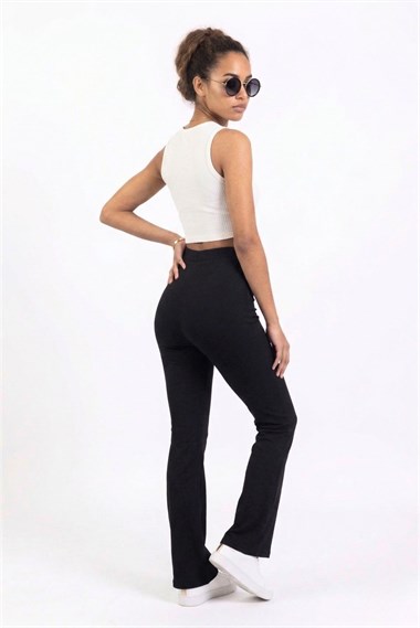 Vs Bayan Crep İspanyol Tayt Pantolon 23y 032 SİYAH