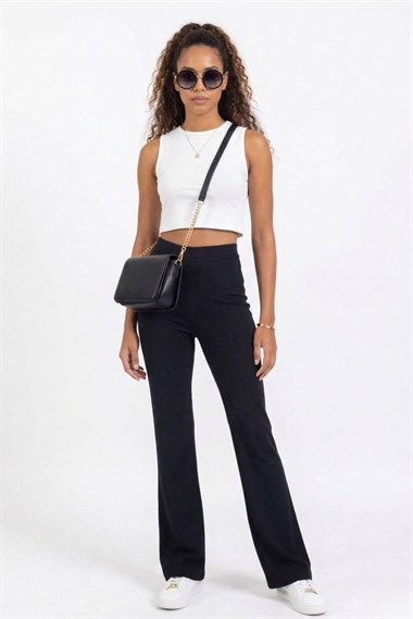 Vs Bayan Crep İspanyol Tayt Pantolon 23y 032 SİYAH