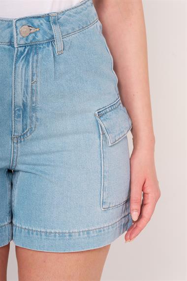 Vs Bayan Kargo Cepli Kısa Kot Şort 25y Kso BLUE