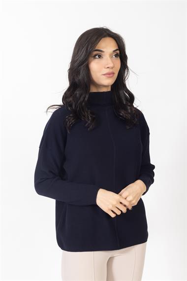 Vs Kadın Triko Kazak 22 517 Emy 23k LACİVERT