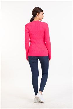 Vs Kadın V Yaka Saç Örgü U.Kol Bluz 21 110 PEMBE