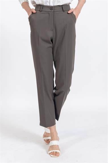 Vs Bayan Yandan Cepli Kumaş Pantolon 22y-027 HAKİ YEŞİL