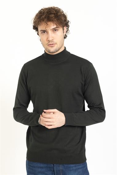 Vs Erkek Yarım Balıkçı Kazak 22 18 Trk 23k HAKİ YEŞİL