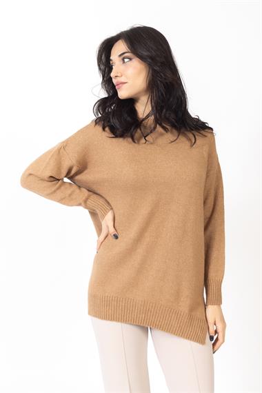 Vs Kadın O Yaka Triko Kazak 20 433 Emy 23k CAMEL