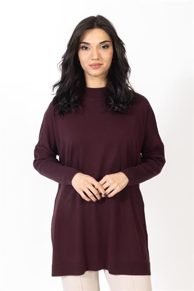 Vs Kadın Yarım Balıkçı Triko Tunik 23 639 Emy 23k KIRMIZI