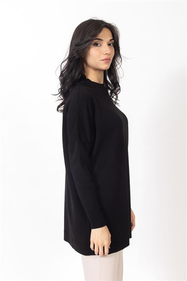 Vs Kadın Yarım Balıkçı Triko Tunik 23 639 Emy 23k SİYAH