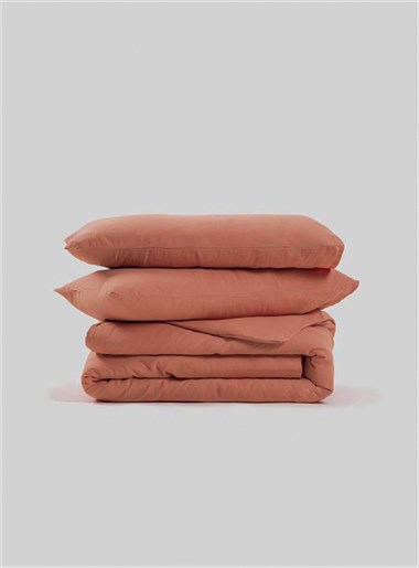 Vs Müslin Battal Boy Nevresim 240 220 2 Yastık Kılıfı  50 70 PEMBE