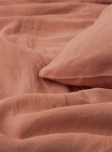 Vs Müslin Çift Kişilik Nevresim 200 220 2 Yastık Kılıfı  50 70 PEMBE
