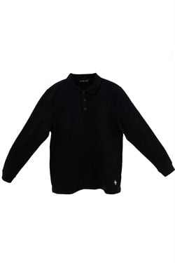 Vs Polo Yaka U.Kol Sweat SİYAH