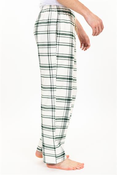Vs Unısex Cepli Bagcıklı Dokuma Tek Alt Pijama 21k-003 YEŞİL/EKOSE