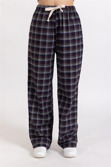 Vs Unısex Cepli Bagcıklı Dokuma Tek Alt Pijama 21k-003 GRİ/EKOSE
