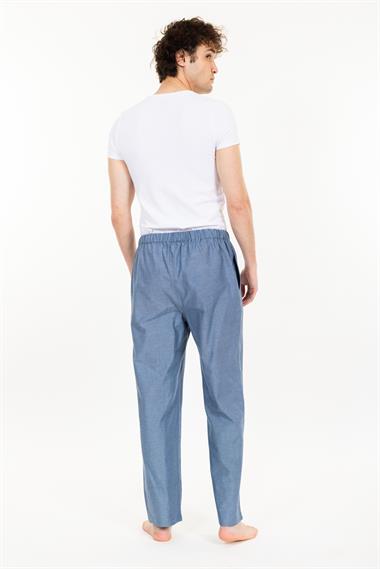 Vs Unısex Cepli Bagcıklı Dokuma Tek Alt Pijama 21k-003 A.MAVİ