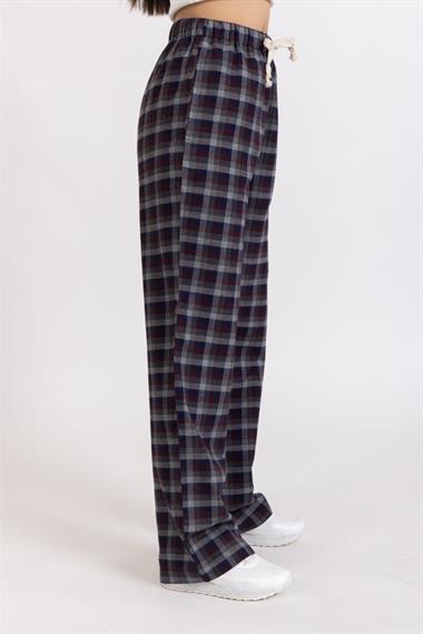 Vs Unısex Cepli Bagcıklı Dokuma Tek Alt Pijama 21k-003 GRİ/EKOSE