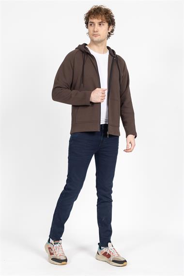 Vs Unisex Reglan Tam Fermuarlı Sweat 23k 041 KAHVE