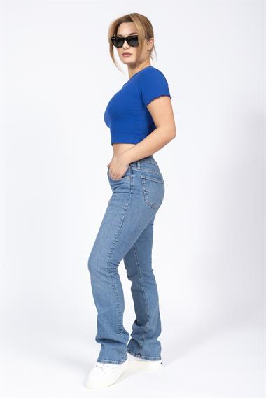 Zra Kadın İspanyol Paça Kot Pantolon 24y Fy DENİM