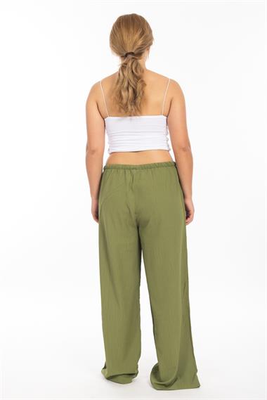 Zra Bayan Lastikli Cepli Bag. İnce Pantolon 24y Cu YEŞİL