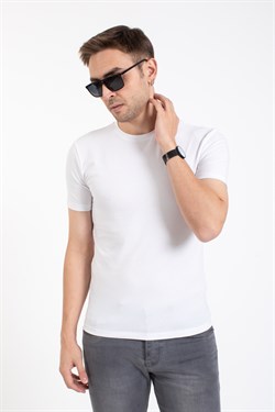 Zra Duz Basıc 0 Yaka K.Kol Tshırt Beyaz