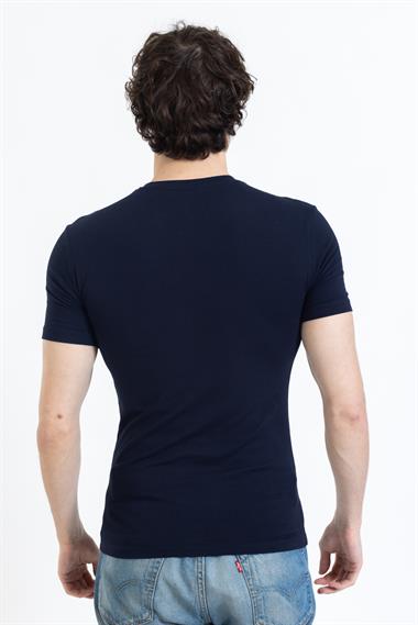 Zra Duz Basıc 0 Yaka K.Kol Tshırt LACİVERT