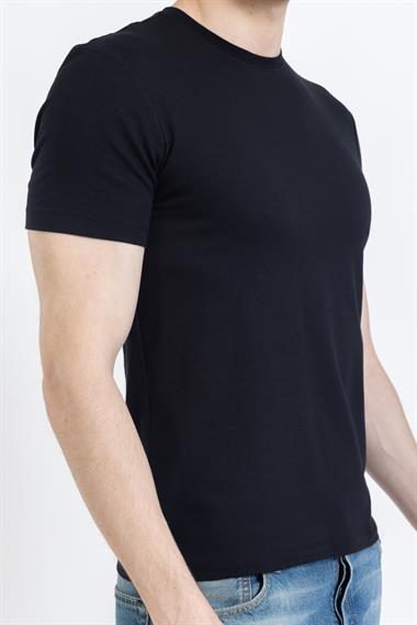 Zra Duz Basıc 0 Yaka K.Kol Tshırt SİYAH