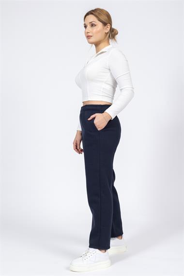Zra Unisex 3 İplik Şardonlu Eşofman Alt 24k Cu LACİVERT