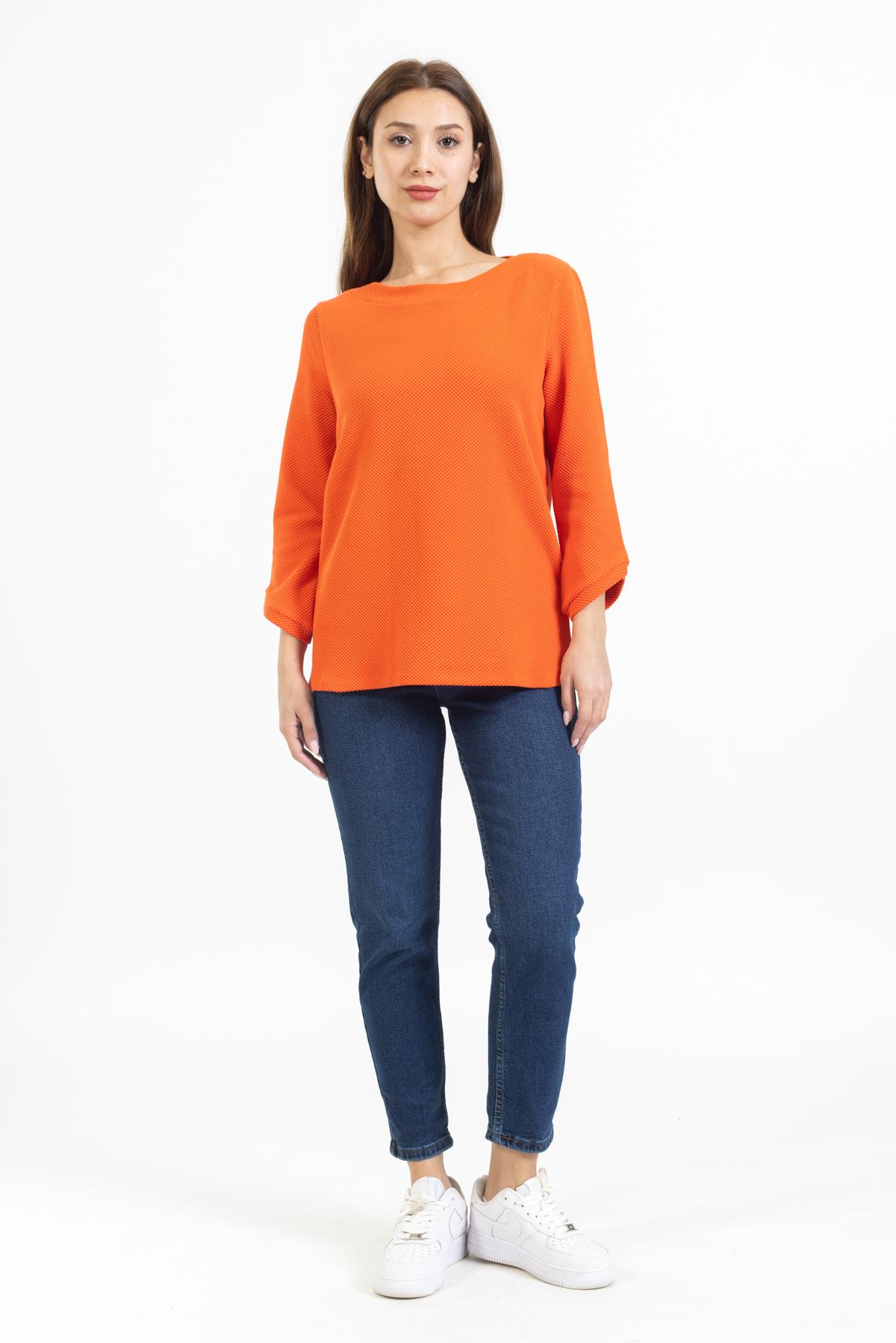 Gw Bayan O Yaka U.Kol Sweat 23k Ptk TURUNCU