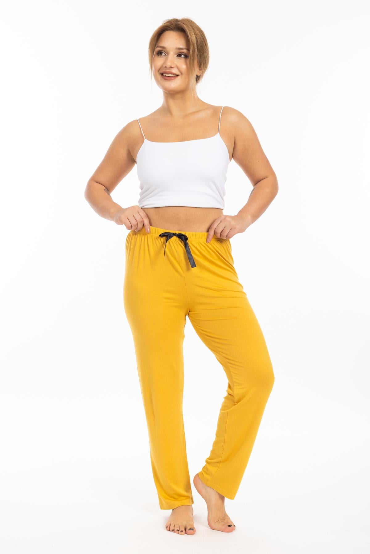 Ms Bayan Viskon Pijama Tek Alt 25y Evm HARDAL