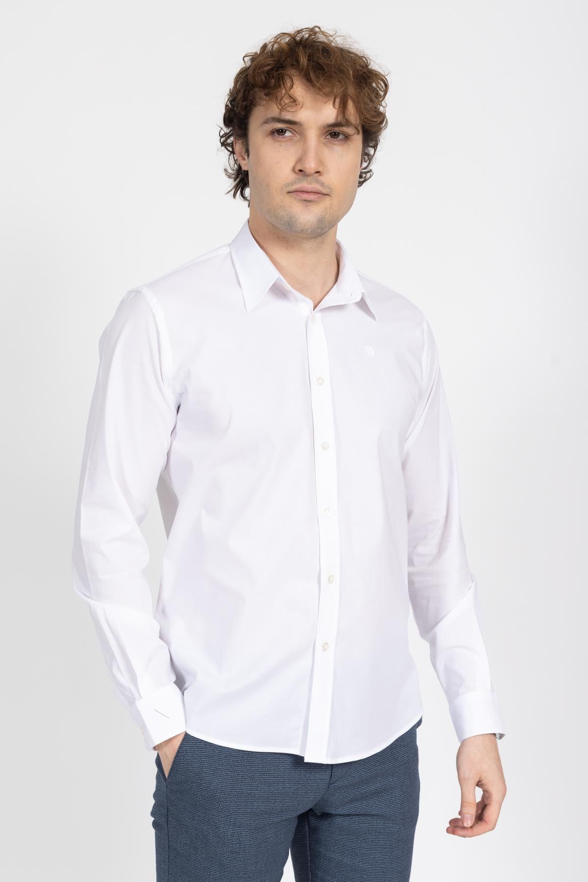 North Saıls Erkek U.kol Gömlek 24y Kso Beyaz