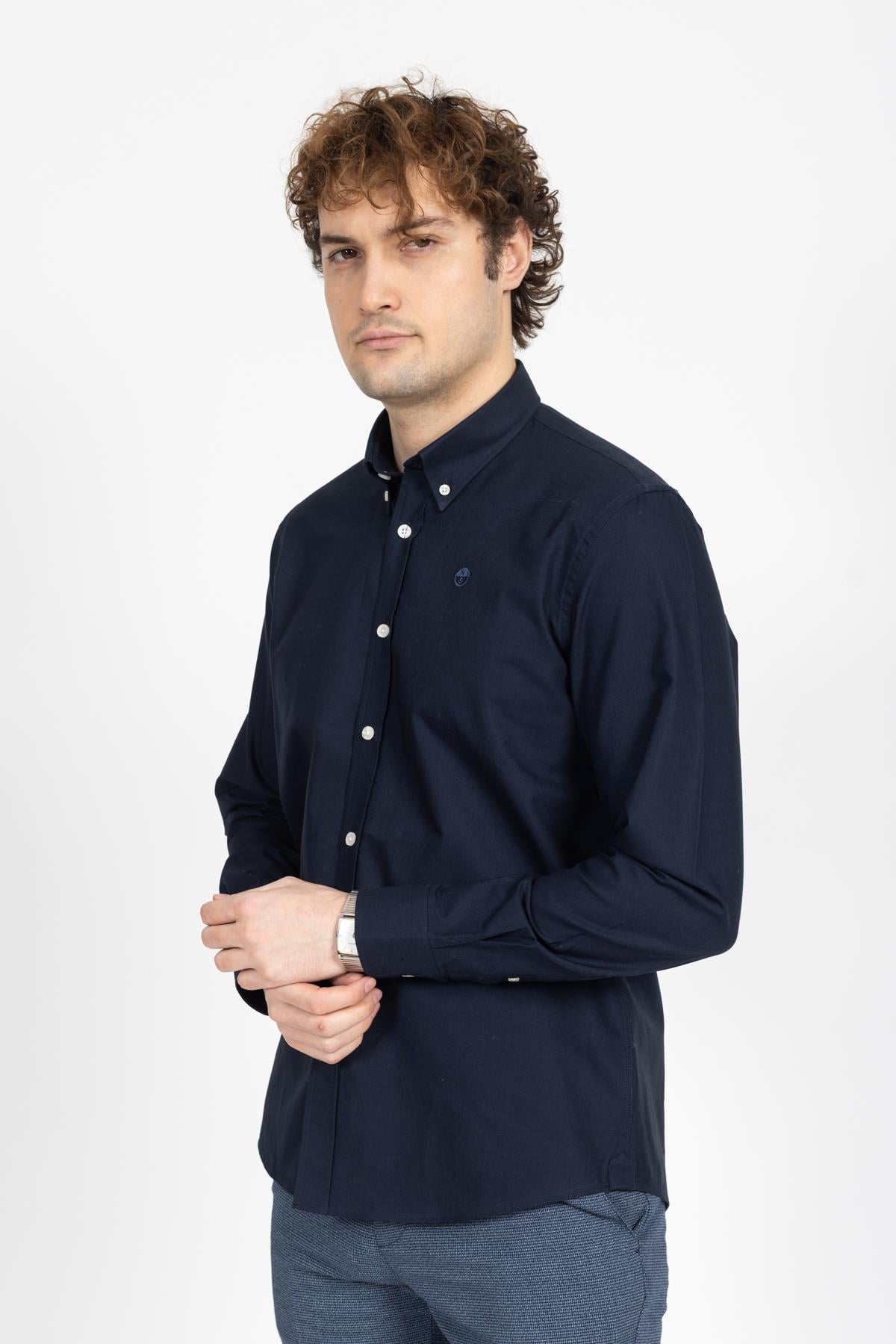 North Saıls Erkek U.kol Gömlek 24y Kso LACİVERT