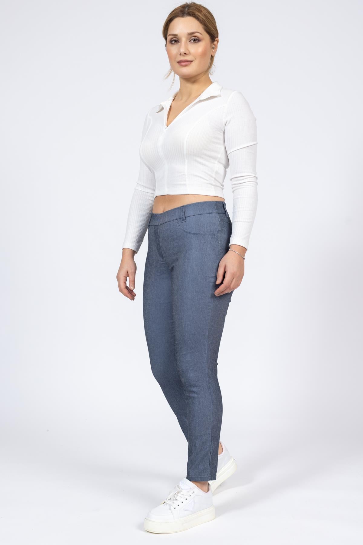 PANTOLON VTLT 20Y (ANNİ) KOT BAYAN (YMZ) BLUE